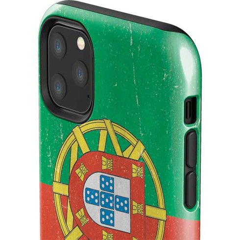 Portugal Flag Distressed iPhone 11 Pro Max Impact Case